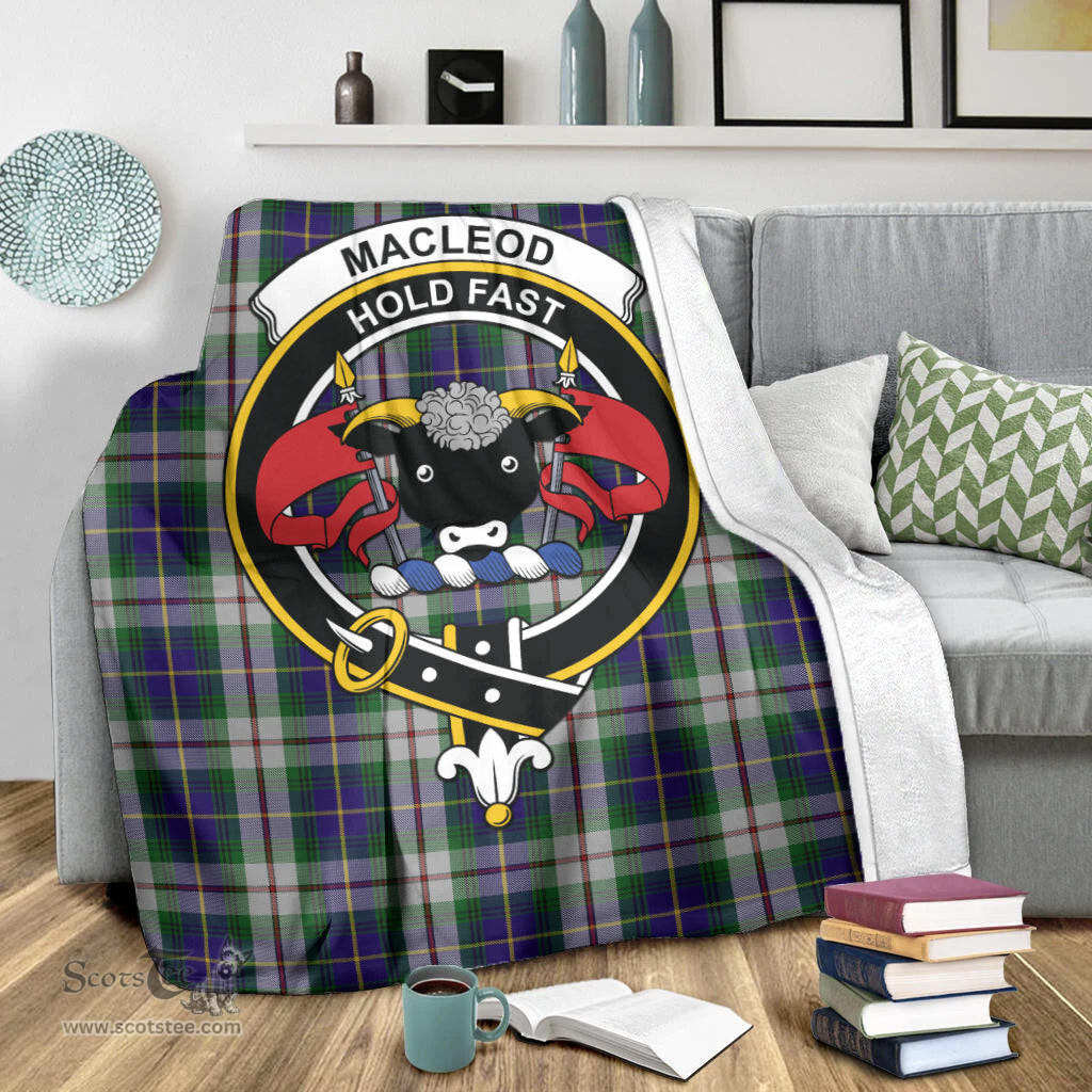 Scottish MacLeod Of Californian Clan Tartan Blanket with Family Crest Tartan Plaid Sherpa Blanket Scottish Plaid Tartan Plaid - ScotsTee - scotstee.com