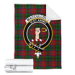 Scottish MacCulloch Clan Tartan Blanket with Family Crest Tartan Plaid Sherpa Blanket Scottish Plaid Tartan Plaid - ScotsTee - scotstee.com