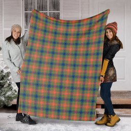 Scottish Wilson Ancient Clan Tartan Blanket Tartan Plaid Sherpa Blanket Scottish Plaid Tartan Plaid - ScotsTee - scotstee.com