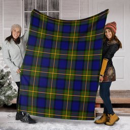 Scottish Muir Clan Tartan Blanket Tartan Plaid Sherpa Blanket Scottish Plaid Tartan Plaid - ScotsTee - scotstee.com