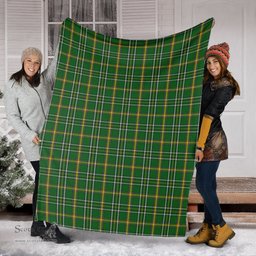 Scottish Offaly County Ireland Clan Tartan Blanket Tartan Plaid Sherpa Blanket Scottish Plaid Tartan Plaid - ScotsTee - scotstee.com