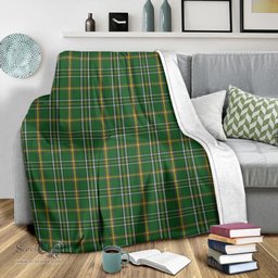 Scottish Offaly County Ireland Clan Tartan Blanket Tartan Plaid Sherpa Blanket Scottish Plaid Tartan Plaid - ScotsTee - scotstee.com