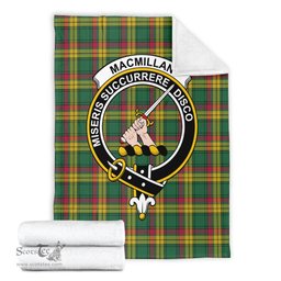 Scottish MacMillan Old Ancient Clan Tartan Blanket with Family Crest Tartan Plaid Sherpa Blanket Scottish Plaid Tartan Plaid - ScotsTee - scotstee.com