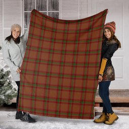 Scottish McBrayer Clan Tartan Blanket Tartan Plaid Sherpa Blanket Scottish Plaid Tartan Plaid - ScotsTee - scotstee.com