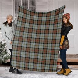 Scottish MacLeod of Harris Weathered Clan Tartan Blanket Tartan Plaid Sherpa Blanket Scottish Plaid Tartan Plaid - ScotsTee - scotstee.com
