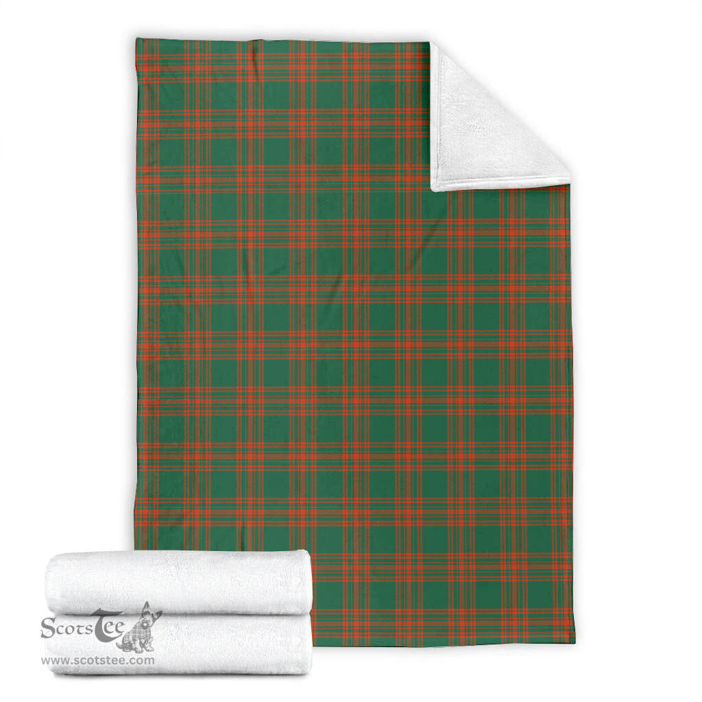 Scottish Menzies Green Ancient Clan Tartan Blanket Tartan Plaid Sherpa Blanket Scottish Plaid Tartan Plaid - ScotsTee - scotstee.com