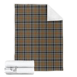 Scottish Thomson Camel Clan Tartan Blanket Tartan Plaid Sherpa Blanket Scottish Plaid Tartan Plaid - ScotsTee - scotstee.com