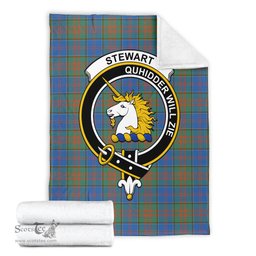 Scottish Stewart of Appin Hunting Ancient Clan Tartan Blanket with Family Crest Tartan Plaid Sherpa Blanket Scottish Plaid Tartan Plaid - ScotsTee - scotstee.com