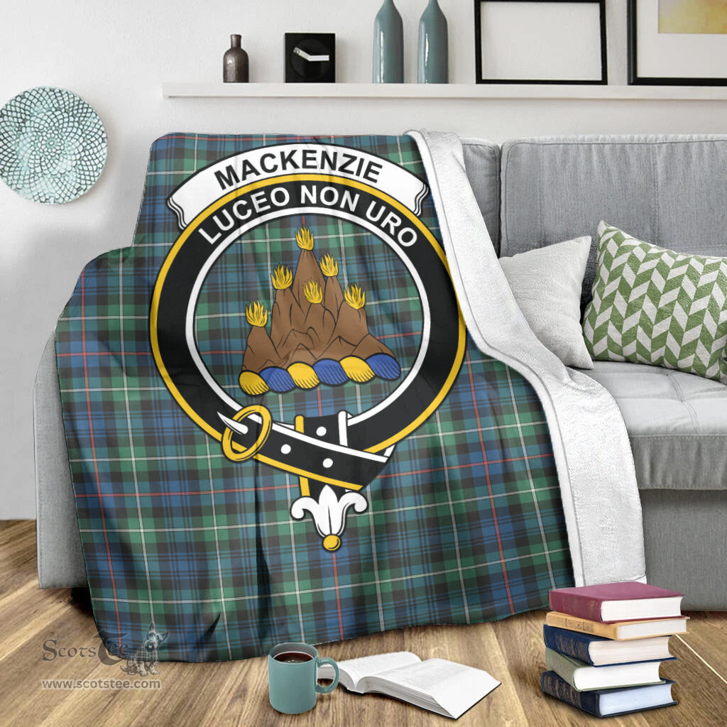 Scottish MacKenzie Ancient Clan Tartan Blanket with Family Crest Tartan Plaid Sherpa Blanket Scottish Plaid Tartan Plaid - ScotsTee - scotstee.com