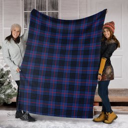 Scottish McCoy Blue Clan Tartan Blanket Tartan Plaid Sherpa Blanket Scottish Plaid Tartan Plaid - ScotsTee - scotstee.com