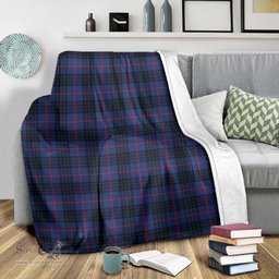 Scottish McCoy Blue Clan Tartan Blanket Tartan Plaid Sherpa Blanket Scottish Plaid Tartan Plaid - ScotsTee - scotstee.com
