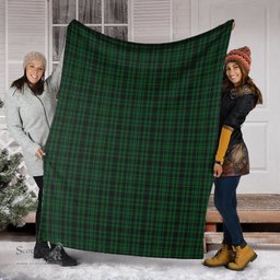Scottish Menzies Green Clan Tartan Blanket Tartan Plaid Sherpa Blanket Scottish Plaid Tartan Plaid - ScotsTee - scotstee.com