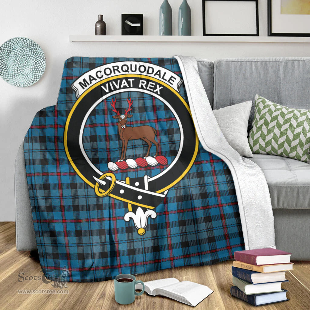 Scottish MacCorquodale Clan Tartan Blanket with Family Crest Tartan Plaid Sherpa Blanket Scottish Plaid Tartan Plaid - ScotsTee - scotstee.com