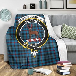 Scottish MacCorquodale Clan Tartan Blanket with Family Crest Tartan Plaid Sherpa Blanket Scottish Plaid Tartan Plaid - ScotsTee - scotstee.com