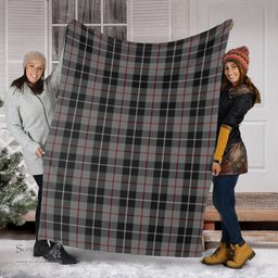 Scottish Thompson Grey Clan Tartan Blanket Tartan Plaid Sherpa Blanket Scottish Plaid Tartan Plaid - ScotsTee - scotstee.com