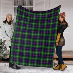 Scottish Sutherland Modern Clan Tartan Blanket Tartan Plaid Sherpa Blanket Scottish Plaid Tartan Plaid - ScotsTee - scotstee.com
