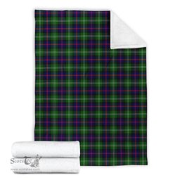 Scottish Sutherland Modern Clan Tartan Blanket Tartan Plaid Sherpa Blanket Scottish Plaid Tartan Plaid - ScotsTee - scotstee.com