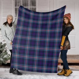 Scottish Nevoy Clan Tartan Blanket Tartan Plaid Sherpa Blanket Scottish Plaid Tartan Plaid - ScotsTee - scotstee.com