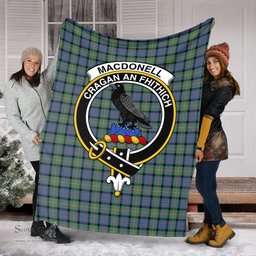 Scottish MacDonell of Glengarry Ancient Clan Tartan Blanket with Family Crest Tartan Plaid Sherpa Blanket Scottish Plaid Tartan Plaid - ScotsTee - scotstee.com