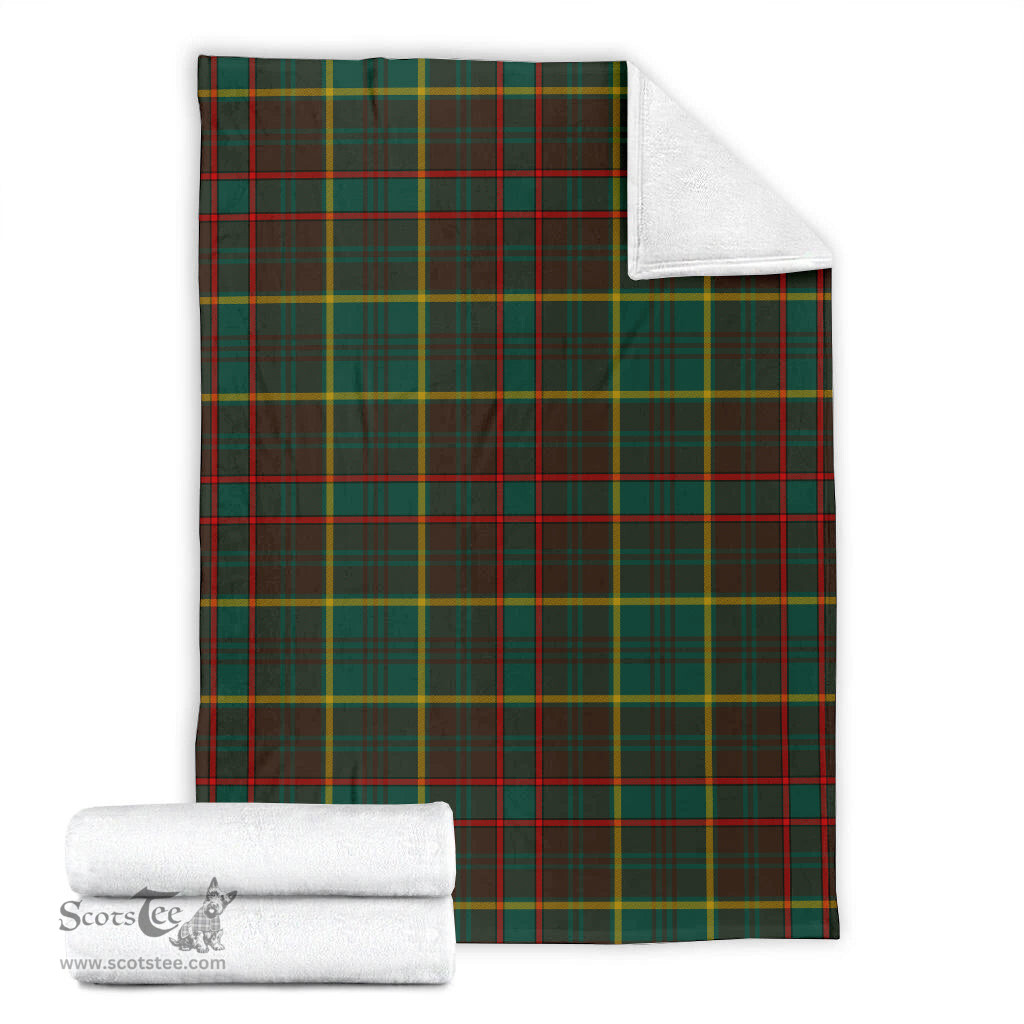 Scottish Ontario Province Canada Clan Tartan Blanket Tartan Plaid Sherpa Blanket Scottish Plaid Tartan Plaid - ScotsTee - scotstee.com