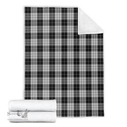 Scottish MacLeod Black and White Clan Tartan Blanket Tartan Plaid Sherpa Blanket Scottish Plaid Tartan Plaid - ScotsTee - scotstee.com
