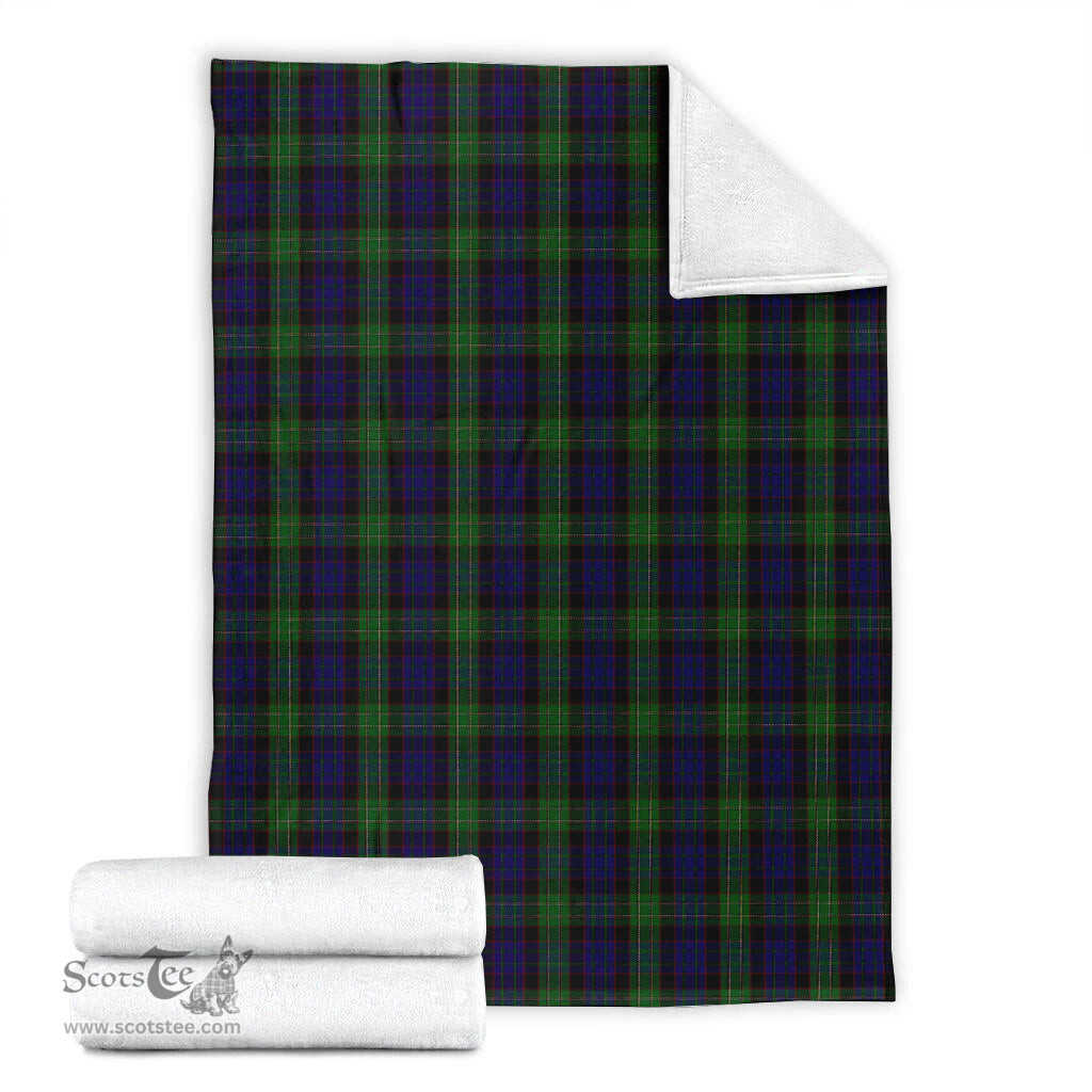 Scottish Nicolson Green Hunting Clan Tartan Blanket Tartan Plaid Sherpa Blanket Scottish Plaid Tartan Plaid - ScotsTee - scotstee.com