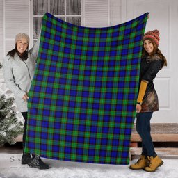 Scottish Sempill Modern Clan Tartan Blanket Tartan Plaid Sherpa Blanket Scottish Plaid Tartan Plaid - ScotsTee - scotstee.com