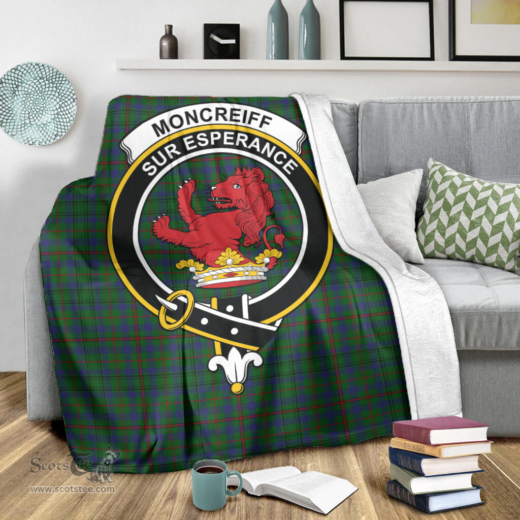 Scottish Moncrieff of Atholl Clan Tartan Blanket with Family Crest Tartan Plaid Sherpa Blanket Scottish Plaid Tartan Plaid - ScotsTee - scotstee.com