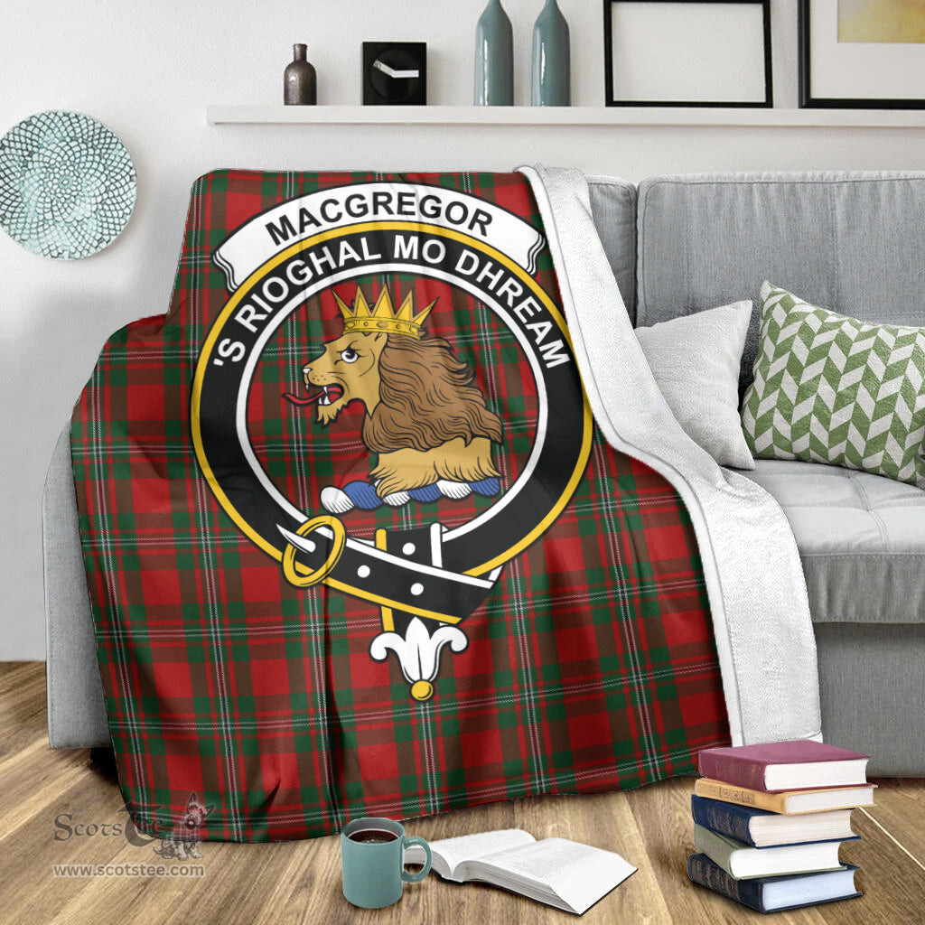 Scottish MacGregor Clan Tartan Blanket with Family Crest Tartan Plaid Sherpa Blanket Scottish Plaid Tartan Plaid - ScotsTee - scotstee.com