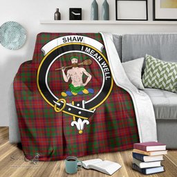 Scottish Shaw of Tordarroch Red Dress Clan Tartan Blanket with Family Crest Tartan Plaid Sherpa Blanket Scottish Plaid Tartan Plaid - ScotsTee - scotstee.com