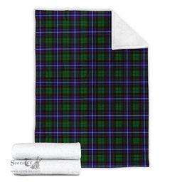 Scottish Russell Modern Clan Tartan Blanket Tartan Plaid Sherpa Blanket Scottish Plaid Tartan Plaid - ScotsTee - scotstee.com