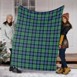 Scottish Rose Hunting Ancient Clan Tartan Blanket Tartan Plaid Sherpa Blanket Scottish Plaid Tartan Plaid - ScotsTee - scotstee.com