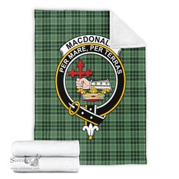 Scottish MacDonald Lord of the Isles Hunting Clan Tartan Blanket with Family Crest Tartan Plaid Sherpa Blanket Scottish Plaid Tartan Plaid - ScotsTee - scotstee.com