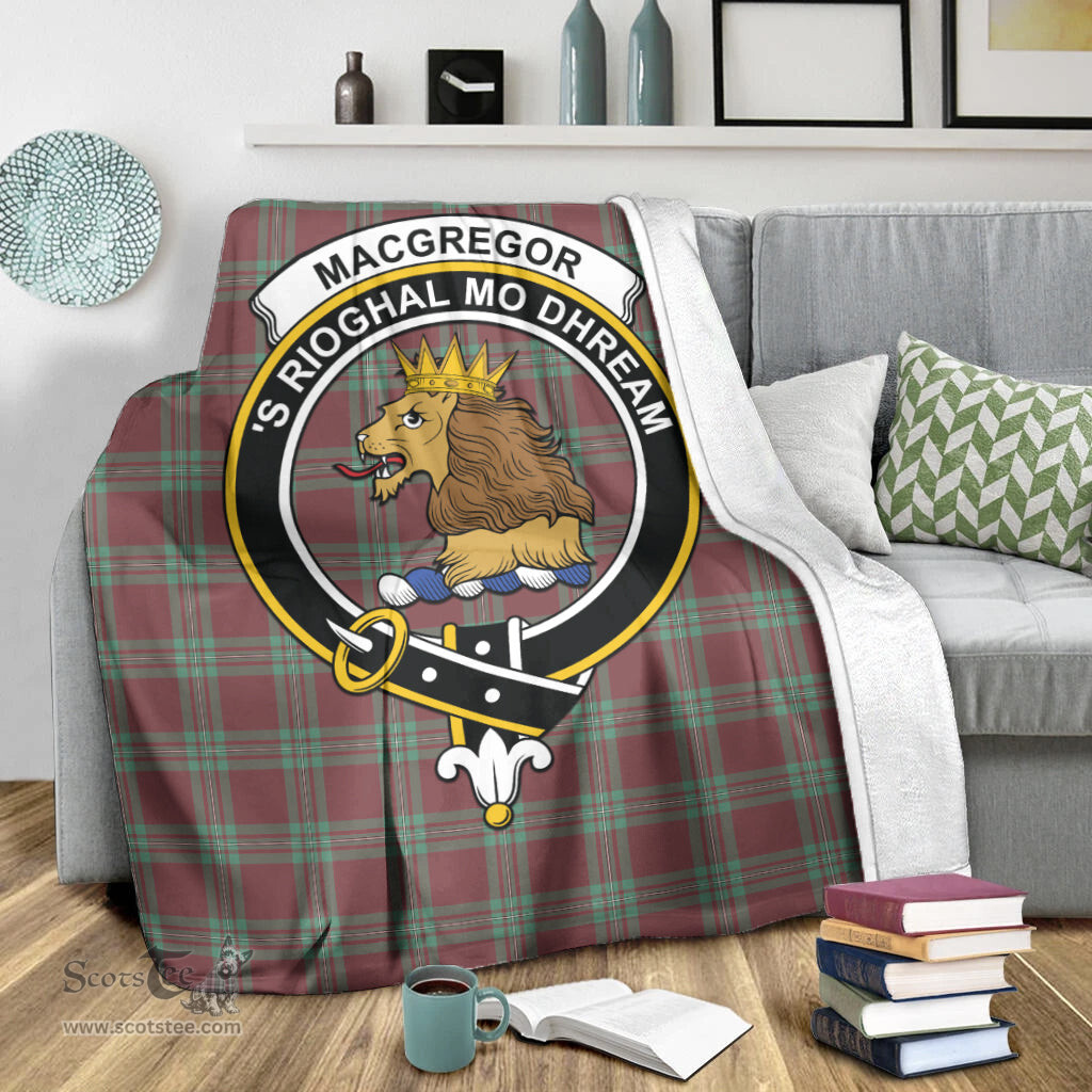 Scottish MacGregor Hunting Ancient Clan Tartan Blanket with Family Crest Tartan Plaid Sherpa Blanket Scottish Plaid Tartan Plaid - ScotsTee - scotstee.com