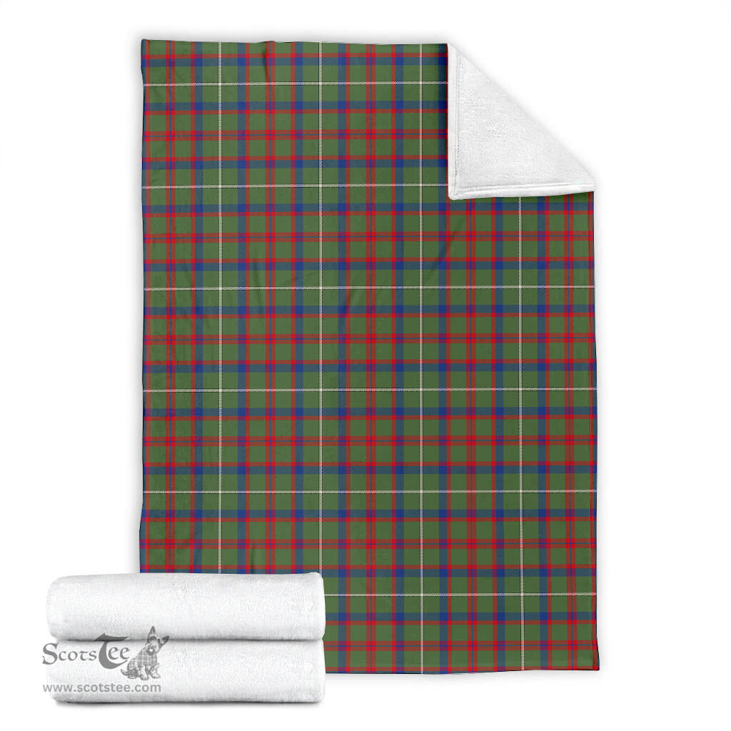 Scottish Shaw Green Modern Clan Tartan Blanket Tartan Plaid Sherpa Blanket Scottish Plaid Tartan Plaid - ScotsTee - scotstee.com