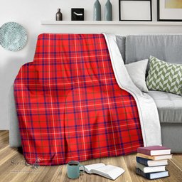 Scottish Rose Modern Clan Tartan Blanket Tartan Plaid Sherpa Blanket Scottish Plaid Tartan Plaid - ScotsTee - scotstee.com