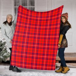 Scottish Rose Modern Clan Tartan Blanket Tartan Plaid Sherpa Blanket Scottish Plaid Tartan Plaid - ScotsTee - scotstee.com