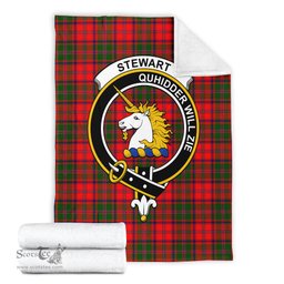 Scottish Stewart of Appin Modern Clan Tartan Blanket with Family Crest Tartan Plaid Sherpa Blanket Scottish Plaid Tartan Plaid - ScotsTee - scotstee.com