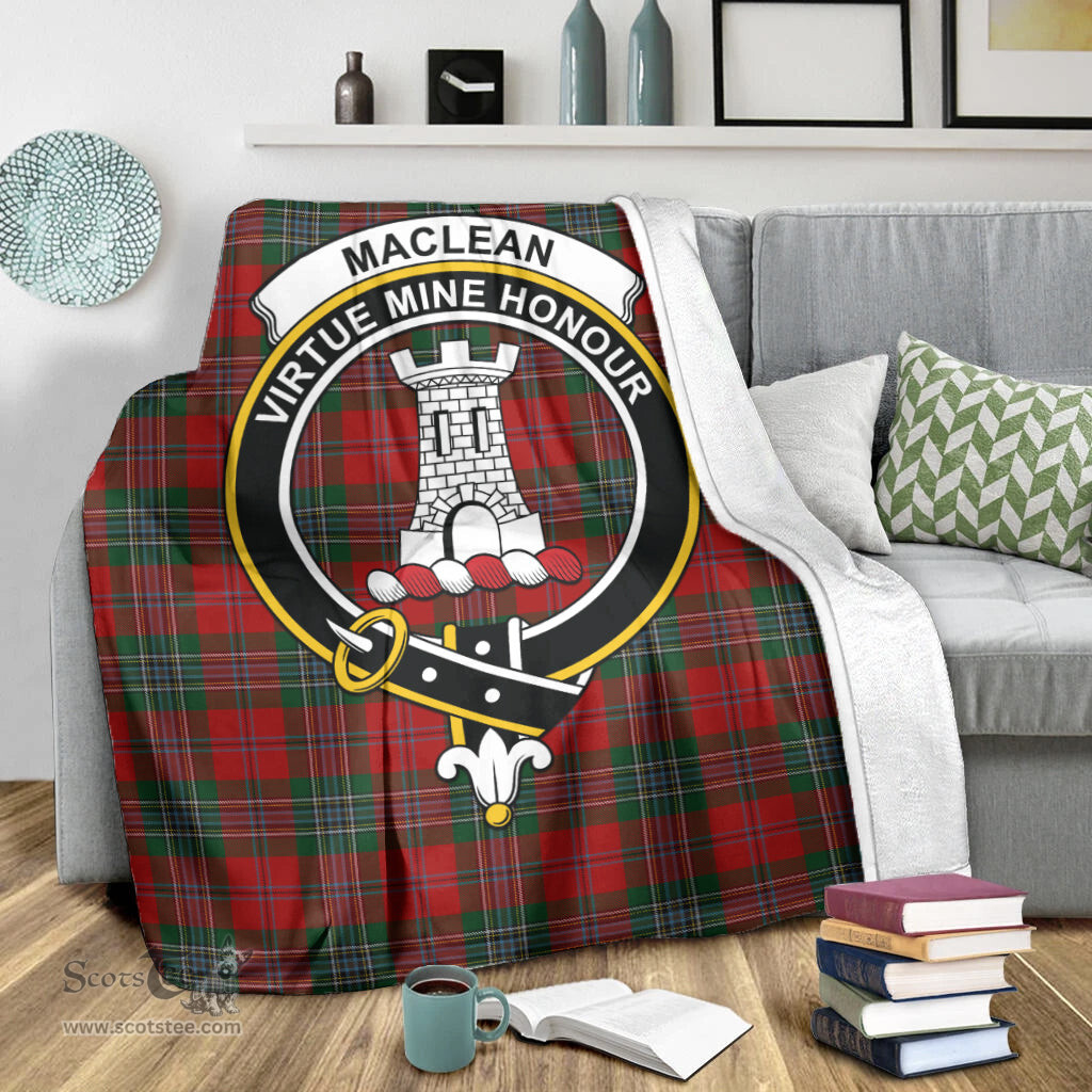 Scottish MacLean Clan Tartan Blanket with Family Crest Tartan Plaid Sherpa Blanket Scottish Plaid Tartan Plaid - ScotsTee - scotstee.com