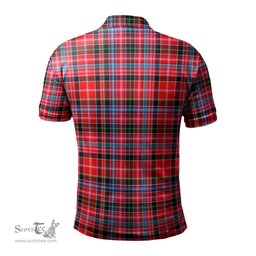 Scottish Straiton Tartan Mens Polo Shirt with Family Crest Scottish Polo Shirt Scottish Plaid Tartan Plaid - ScotsTee - scotstee.com