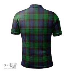 Scottish Stewart Old Modern Tartan Mens Polo Shirt with Family Crest Scottish Polo Shirt Scottish Plaid Tartan Plaid - ScotsTee - scotstee.com