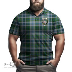 Scottish MacNeil Dress Tartan Mens Polo Shirt with Family Crest Scottish Polo Shirt Scottish Plaid Tartan Plaid - ScotsTee - scotstee.com