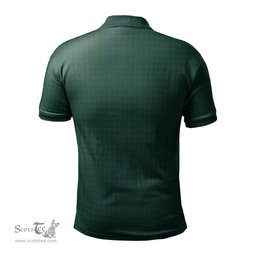 Scottish Montgomery Tartan Mens Polo Shirt with Family Crest Scottish Polo Shirt Scottish Plaid Tartan Plaid - ScotsTee - scotstee.com
