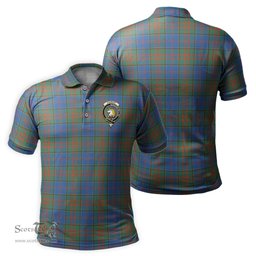 Scottish Stewart of Appin Hunting Ancient Tartan Mens Polo Shirt with Family Crest Scottish Polo Shirt Scottish Plaid Tartan Plaid - ScotsTee - scotstee.com