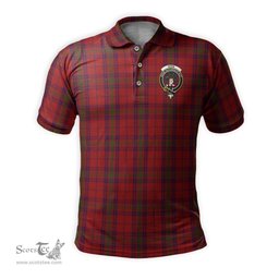 Scottish Ross Old Tartan Mens Polo Shirt with Family Crest Scottish Polo Shirt Scottish Plaid Tartan Plaid - ScotsTee - scotstee.com