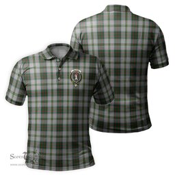 Scottish Taylor Dress Tartan Mens Polo Shirt with Family Crest Scottish Polo Shirt Scottish Plaid Tartan Plaid - ScotsTee - scotstee.com