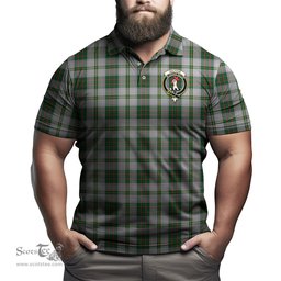 Scottish Taylor Dress Tartan Mens Polo Shirt with Family Crest Scottish Polo Shirt Scottish Plaid Tartan Plaid - ScotsTee - scotstee.com