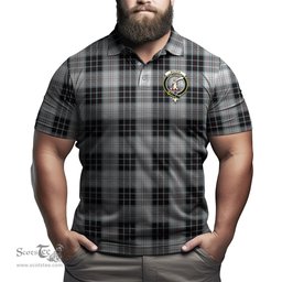 Scottish MacRae Dress Tartan Mens Polo Shirt with Family Crest Scottish Polo Shirt Scottish Plaid Tartan Plaid - ScotsTee - scotstee.com