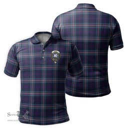 Scottish Nevoy Tartan Mens Polo Shirt with Family Crest Scottish Polo Shirt Scottish Plaid Tartan Plaid - ScotsTee - scotstee.com