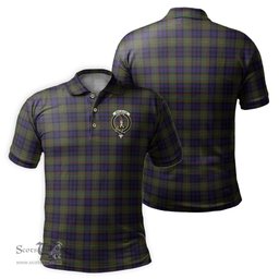 Scottish MacLellan Tartan Mens Polo Shirt with Family Crest Scottish Polo Shirt Scottish Plaid Tartan Plaid - ScotsTee - scotstee.com